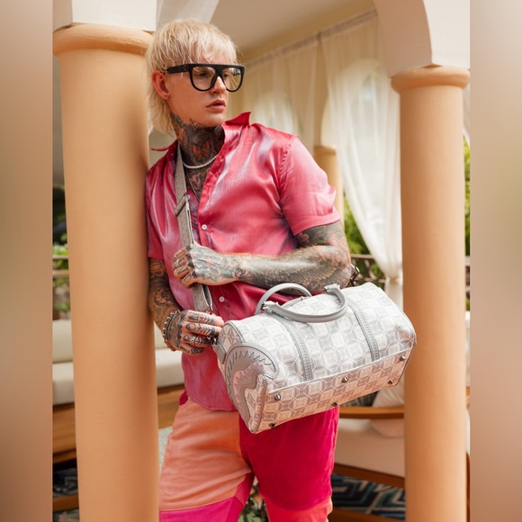 SPRAYGROUND BAG AI STUNNA CREAM MINI DUFFLE GREY - Picture 4 of 5